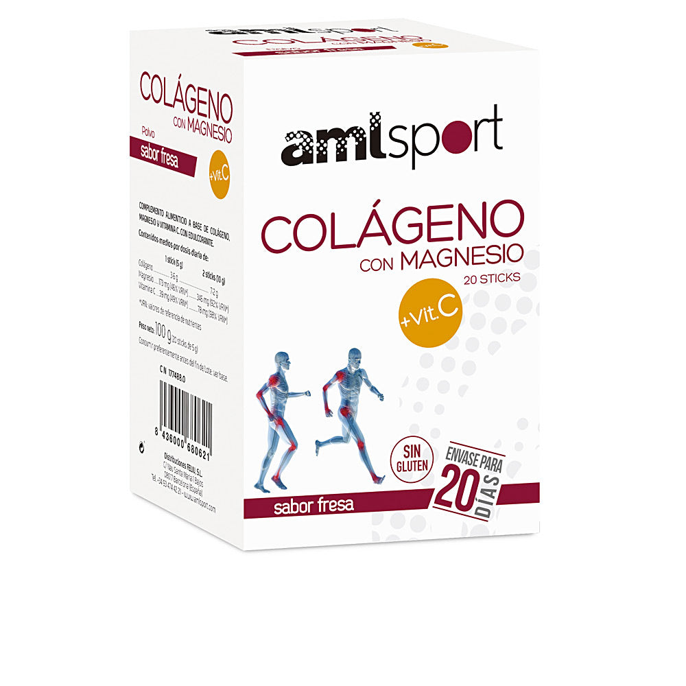 COLAGENO WITH MAGNESIO + VIT.C sabor fresa 20 sticks