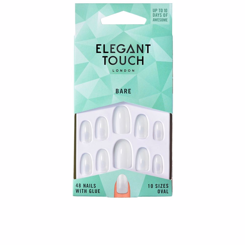 TOTALLY BARE nails with glue