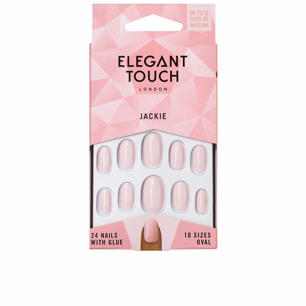 POLISHED COLOUR nails with glue oval