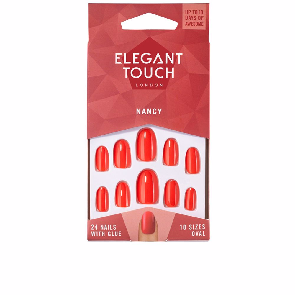 POLISHED COLOUR nails with glue oval