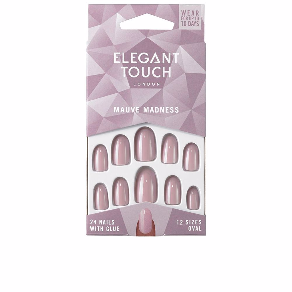 POLISHED COLOUR nails with glue oval