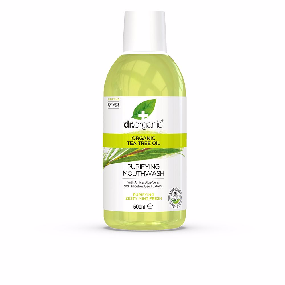 Enjuage oral de árbol de té orgánico bioactivo 500 ml