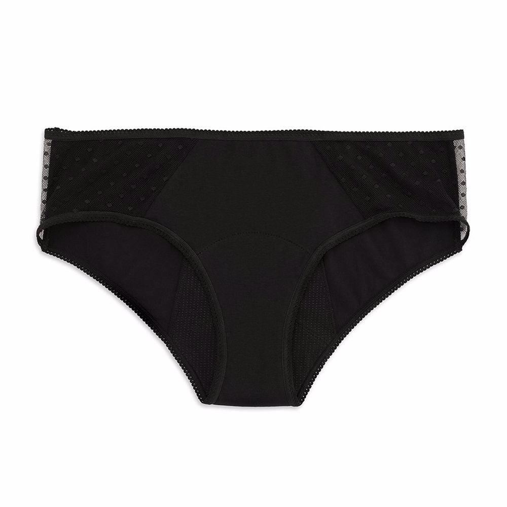 KIWITAS CLASSIC PLUMETI braguitas menstruales negro