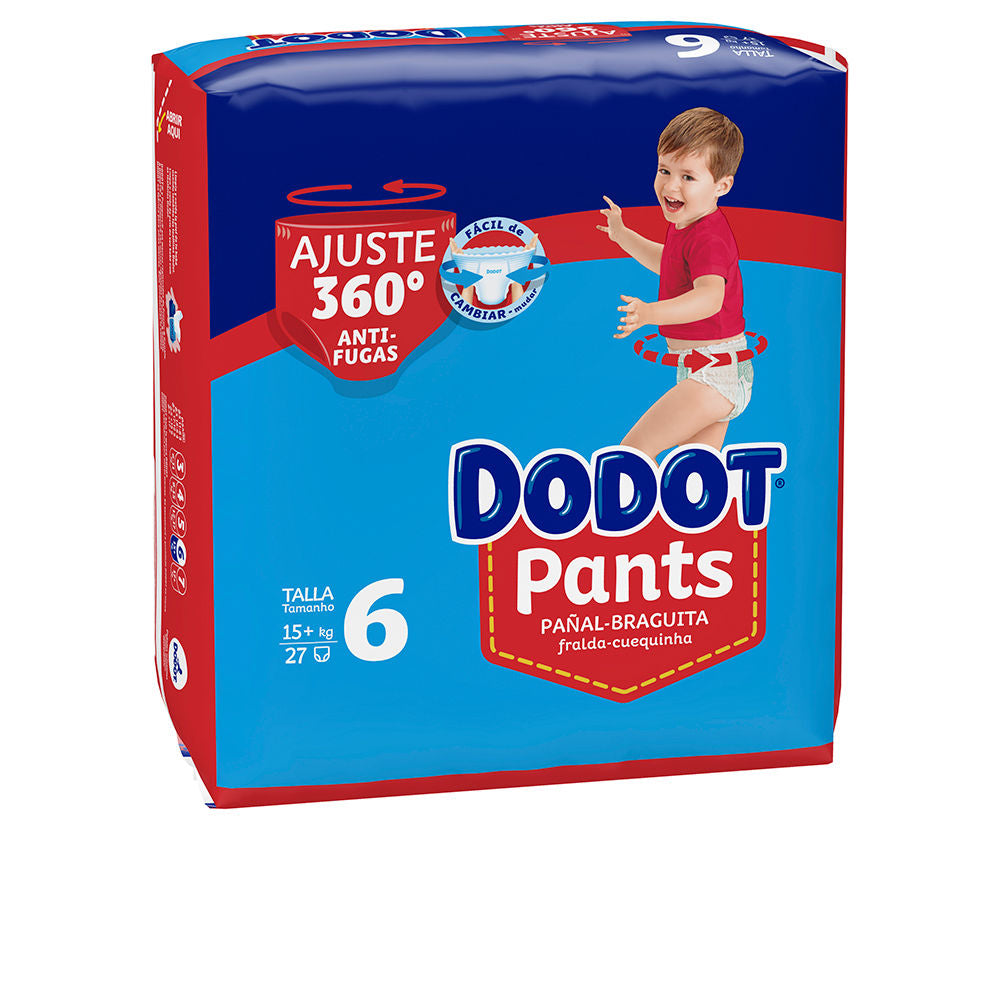 PANTALÓN DODOT pañal-braguita talla 6 15- + kg 27 u