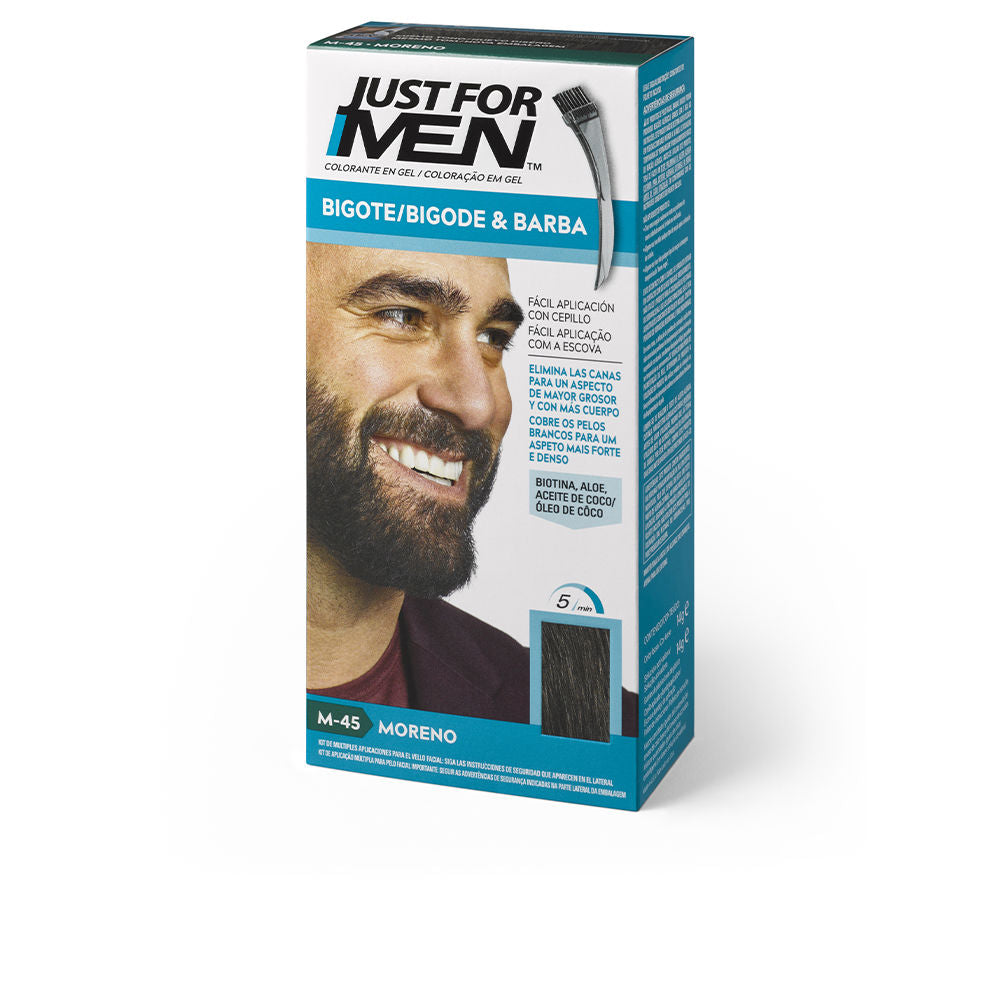 JUST FOR MEN Gel Hair Color for Mustache, Beard and Sideburns