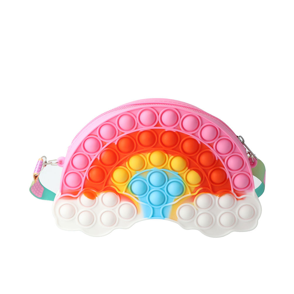 Rainbow silicone pop-it CROSSBODY BAG 21 x 14 x 3.5 cm 1 unit