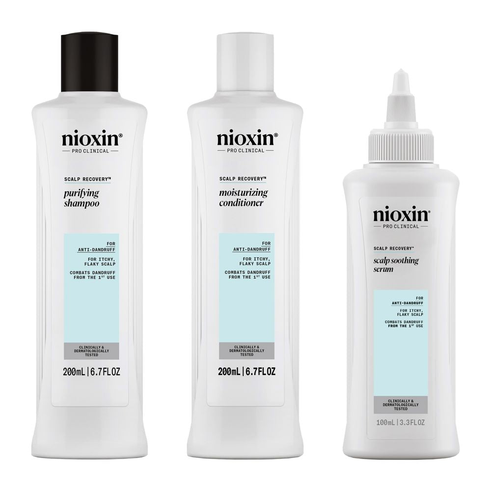 SCALP RECOVERY - Anti-Dandruff Kit - Flaky and Itchy Scalp 3 u