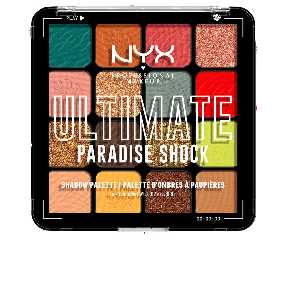 Paleta de sombras de ojos ULTIMATE PARADISE SHOCK 16 x 0,8 gr