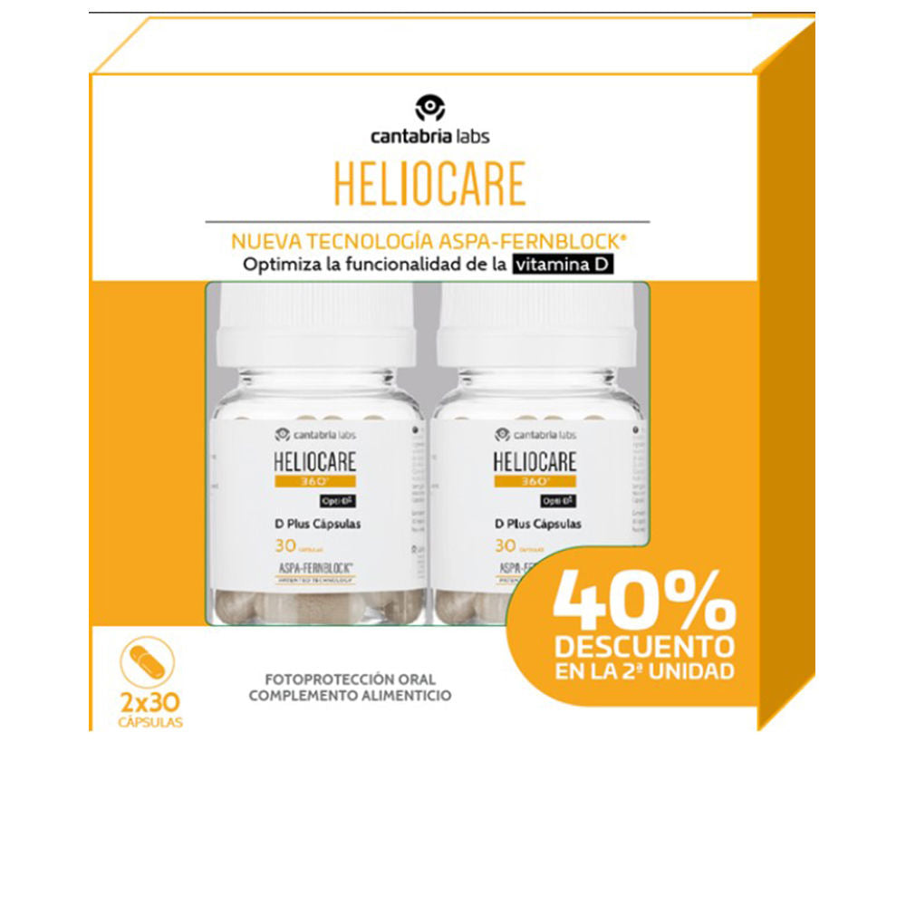 HELIOCARE 360° D PLUS oral capsules pack 2 x 30 units