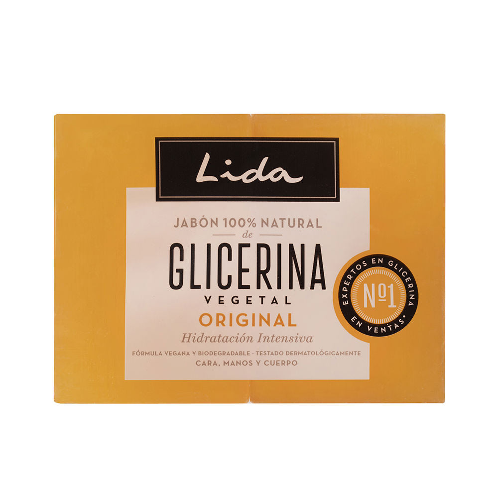 JABÓN LIDA 100% NATURAL GLICERINA ORIGINAL LOTE 2 x 125 gr