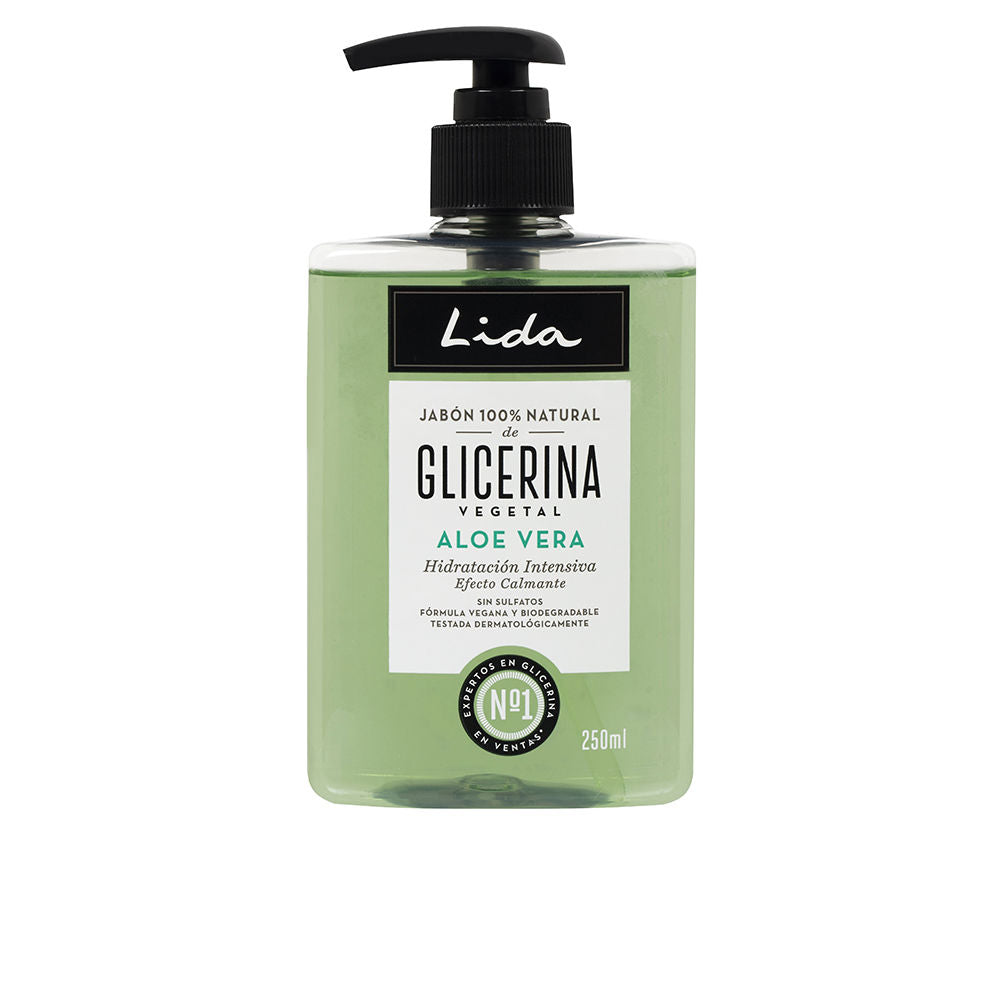 Jabón de manos LIDA 100% NATURAL glicerina y aloe vera 250 ml
