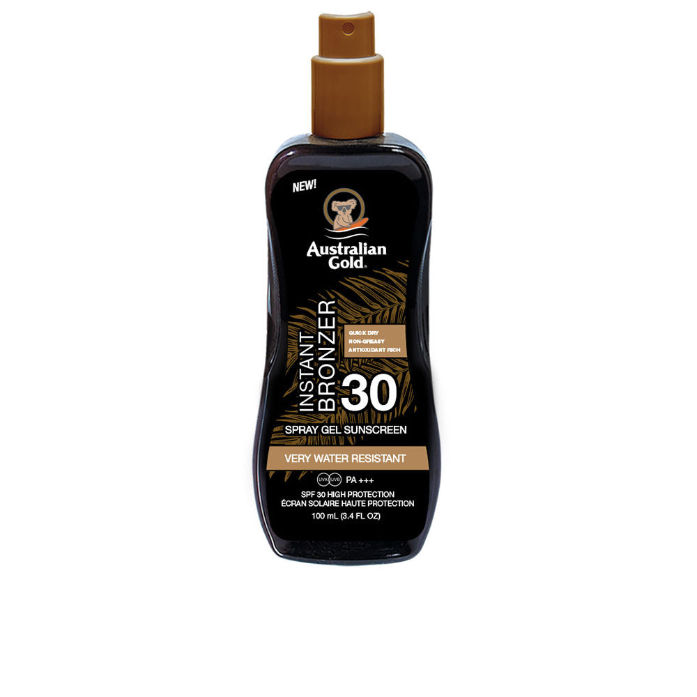 PROTECTOR SOLAR SPF30 gel spray con bronceador instantáneo 100 ml
