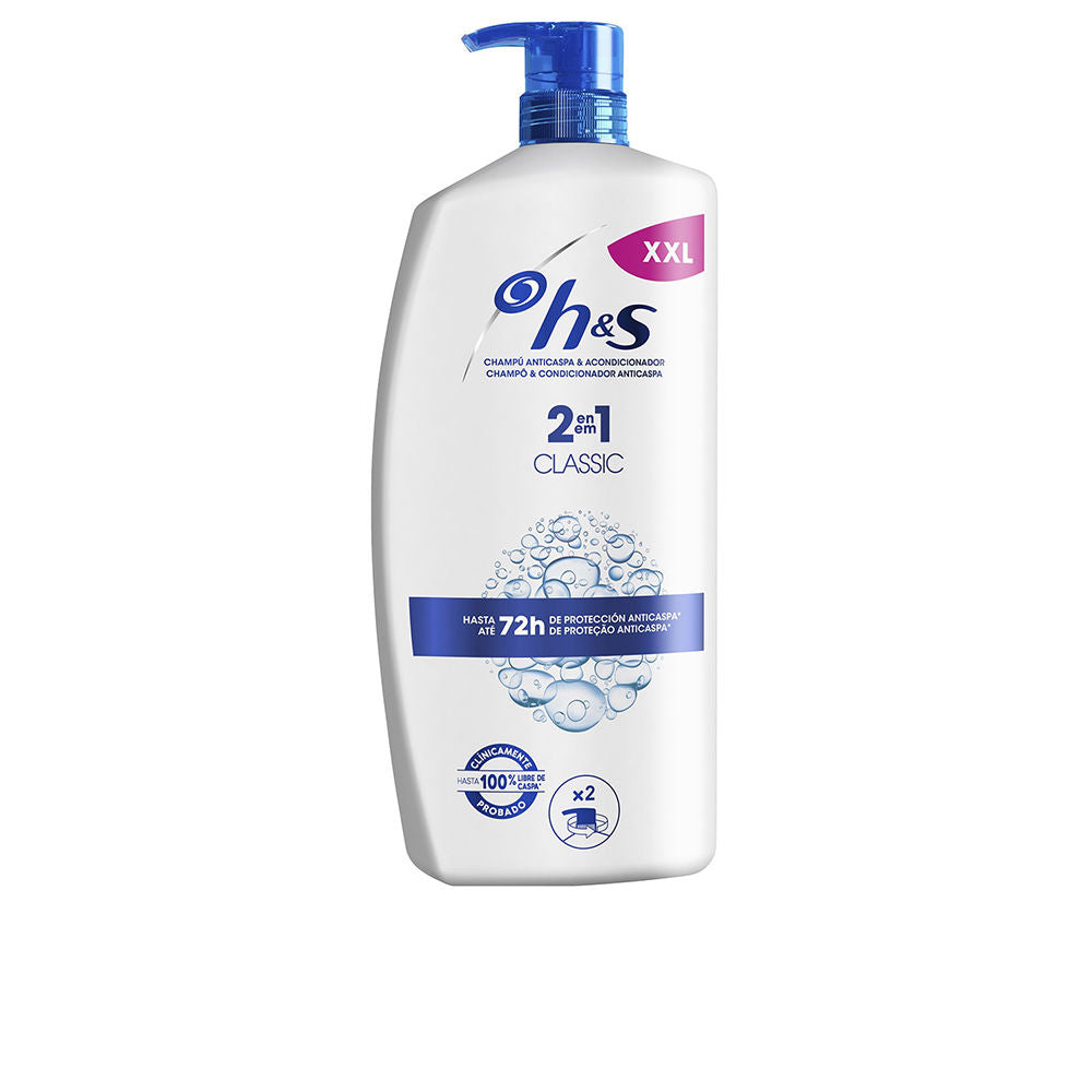 H&amp;S Classic 2-in-1 anti-dandruff shampoo and conditioner 1000 ml dispenser