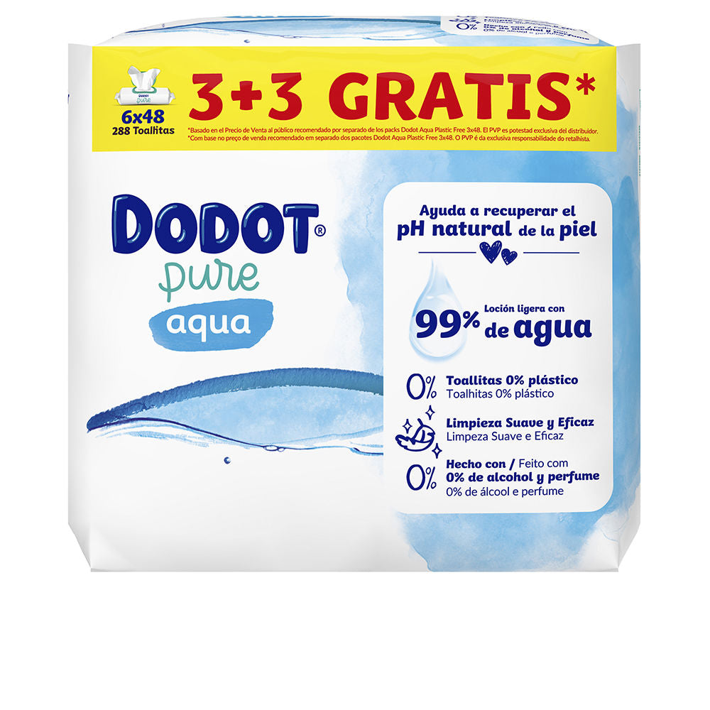 PURE TOTAL CARE Toallitas húmedas 99% agua 288 unidades