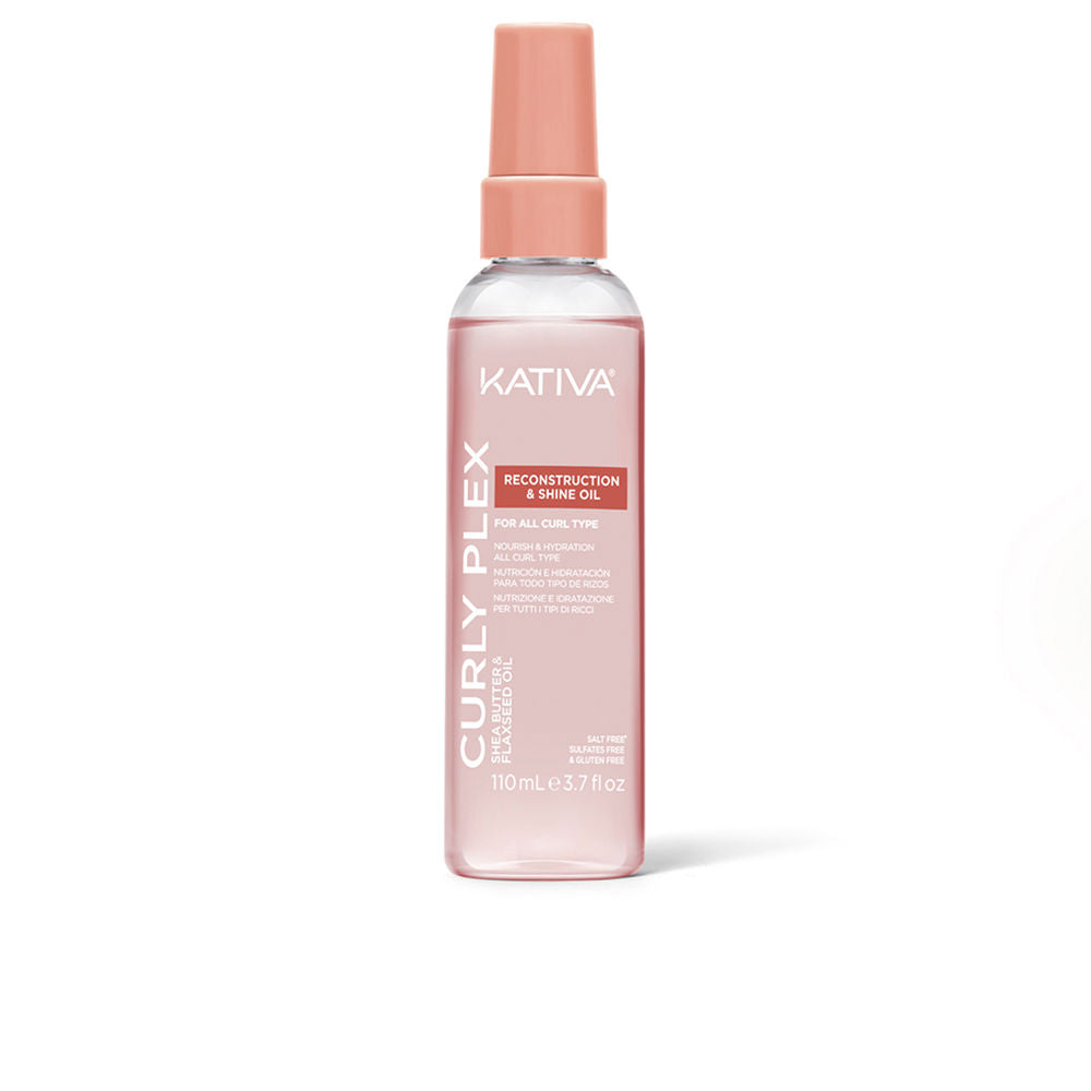 KATIVA CURLY PLEX Aceite regenerador y potenciador del brillo para rizos 110 ml