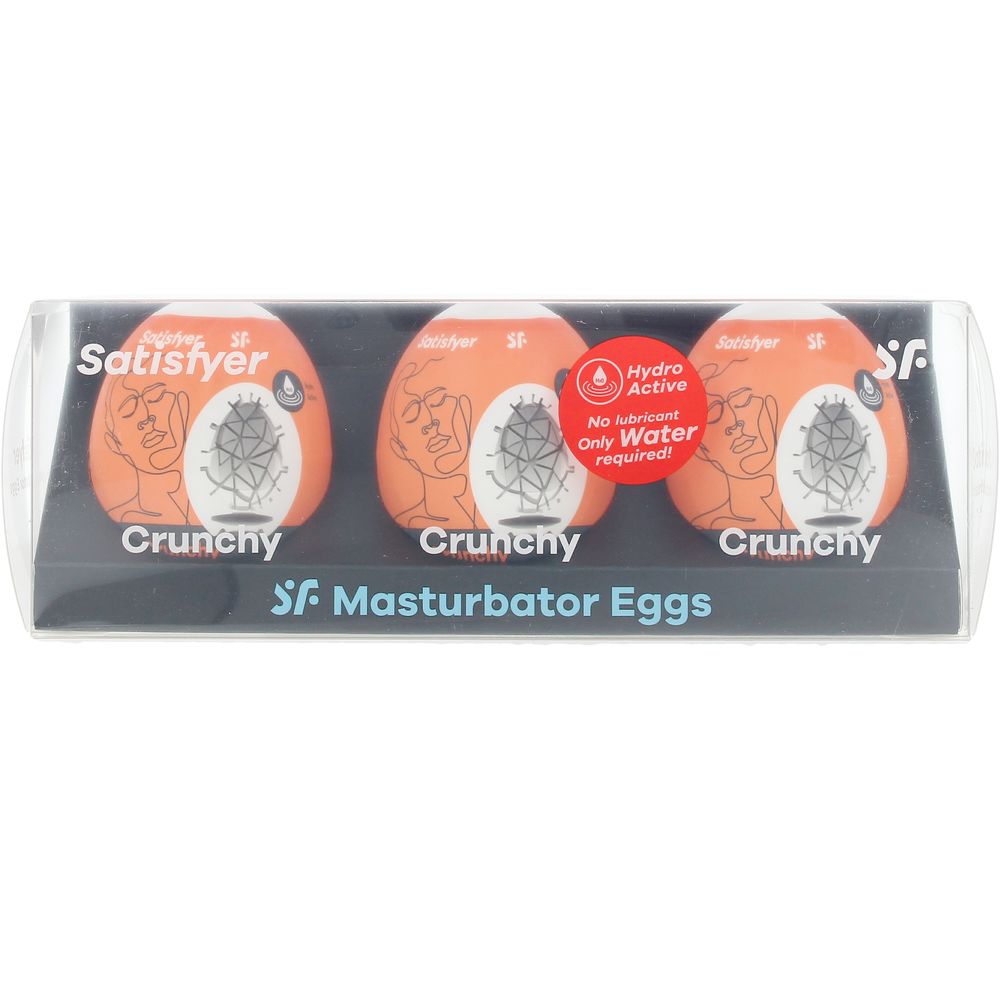 SATISFYER MASTURBATING EGGS CRUNCHY 3-PIECE SET
