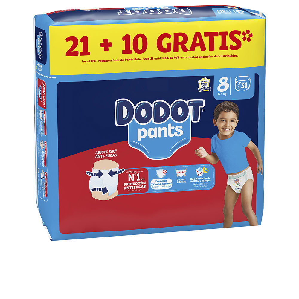 DODOT PANTS diaper-panties size 8 +17 kg 31 u
