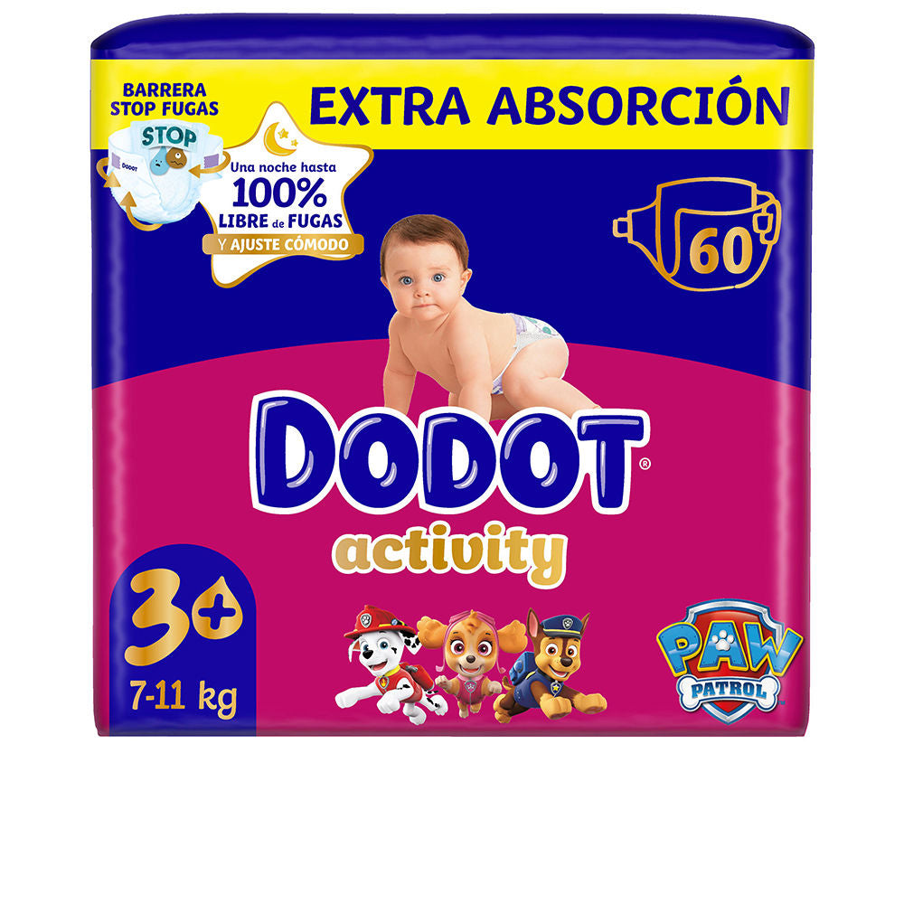 DODOT ACTIVITY EXTRA size 3 nappies 6-10 kg 60 units