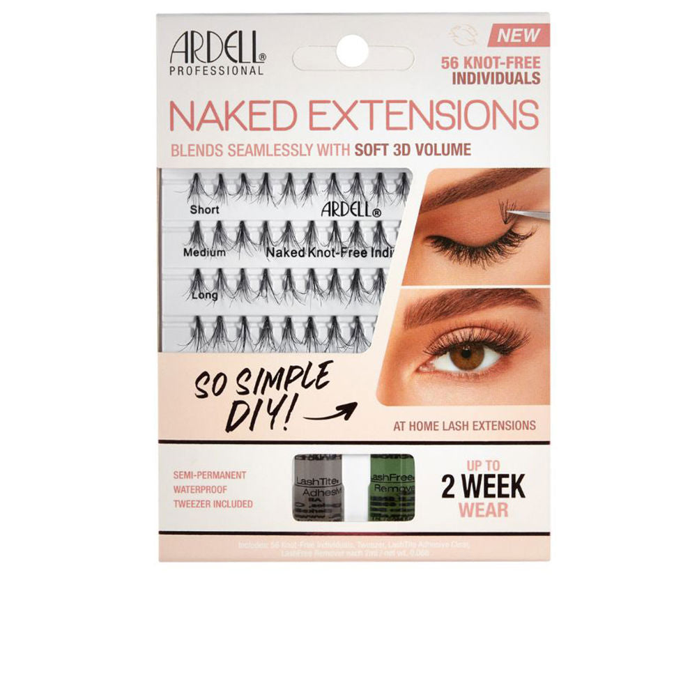ARDELL NAKED EXTENSIONS SOFT 3D VOLUME x 56 knot-free individuals