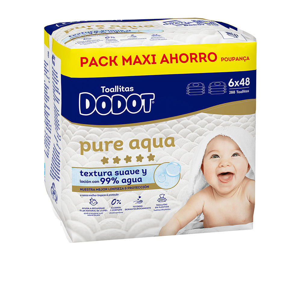 DODOT PURE TOTAL CARE 99% water wet wipes 288 units