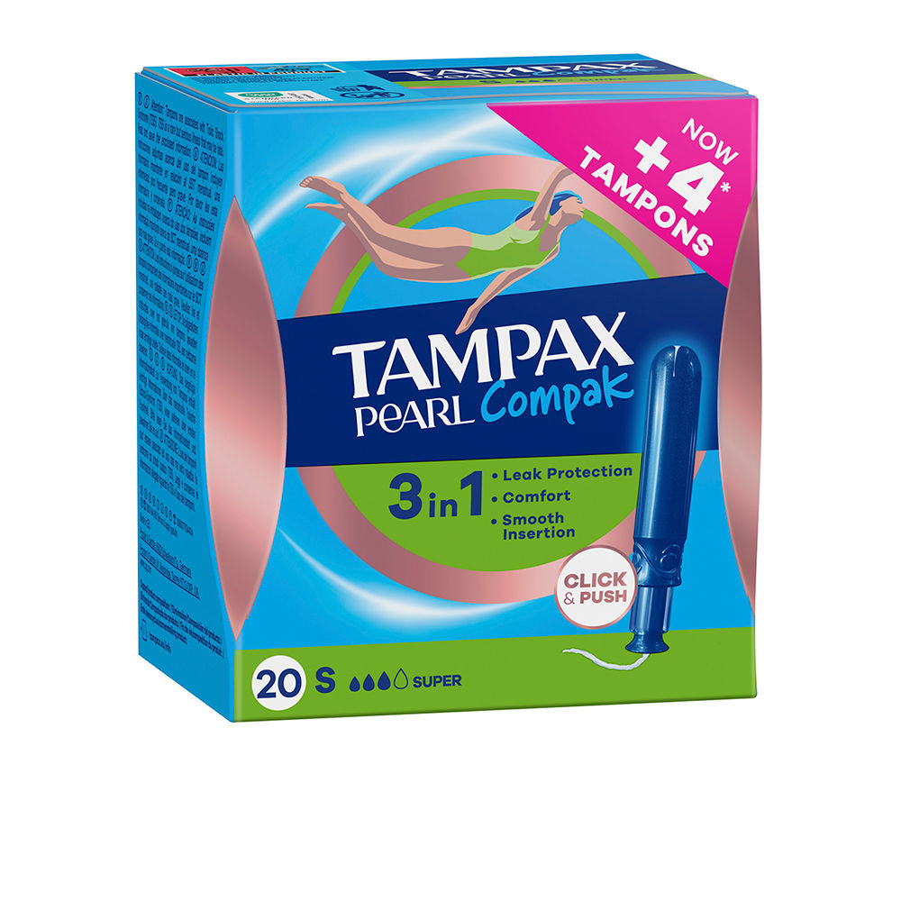 TAMPAX PEARL COMPAK super tampon 20 units