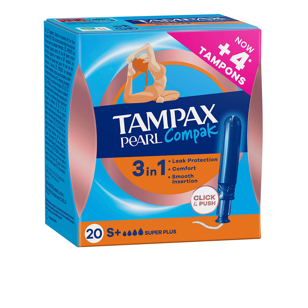 TAMPAX PEARL COMPAK super plus tampon 20 units
