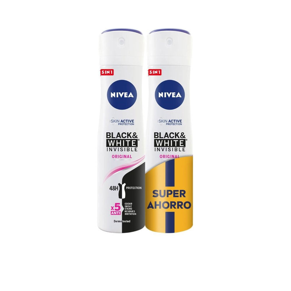 BLACK &amp; WHITE INVISIBLE ORIGINAL PACK 2 x 200 ml