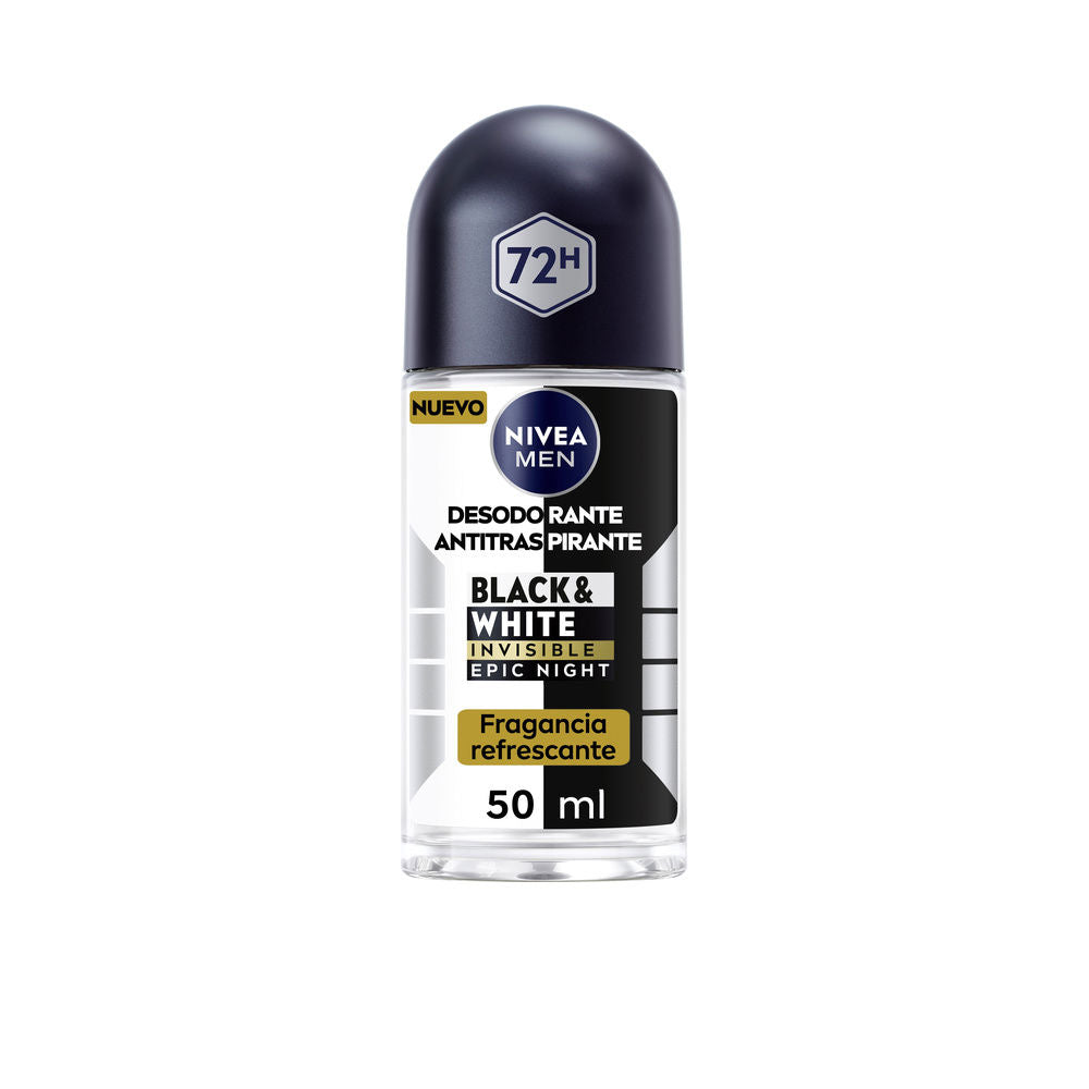 MEN BLACK &amp; WHITE INVISIBLE epic night roll on 50 ml