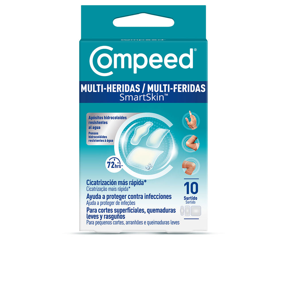 SMARTSKIN MULTI-WOUND waterproof hydrocolloid dressings, assorted, 10 units