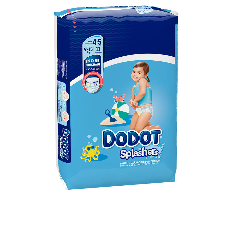 Bañador desechable DODOT SPLASHERS talla 4-5 + 9-15 kg 11 u