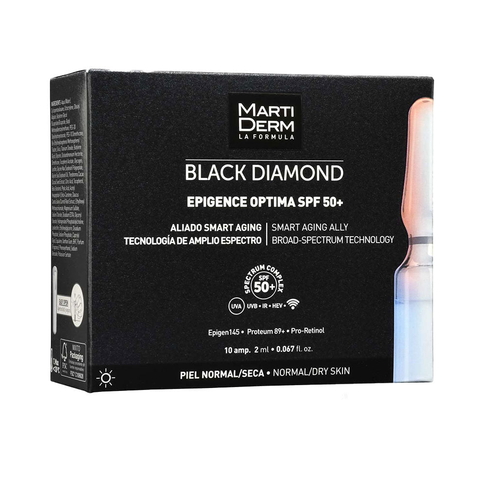 Ampollas BLACK DIAMOND EPIGENCE OPTIMA para piel normal-seca SPF50+ 10 x 2 ml