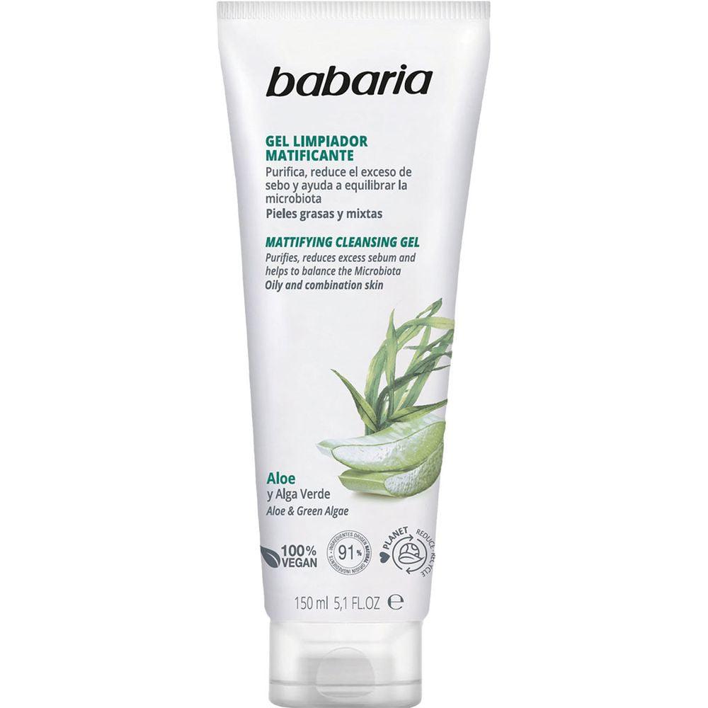 Gel limpiador facial matificante ALOE VERA 150 ml