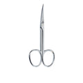 Curved chrome manicure scissors, 1 pc