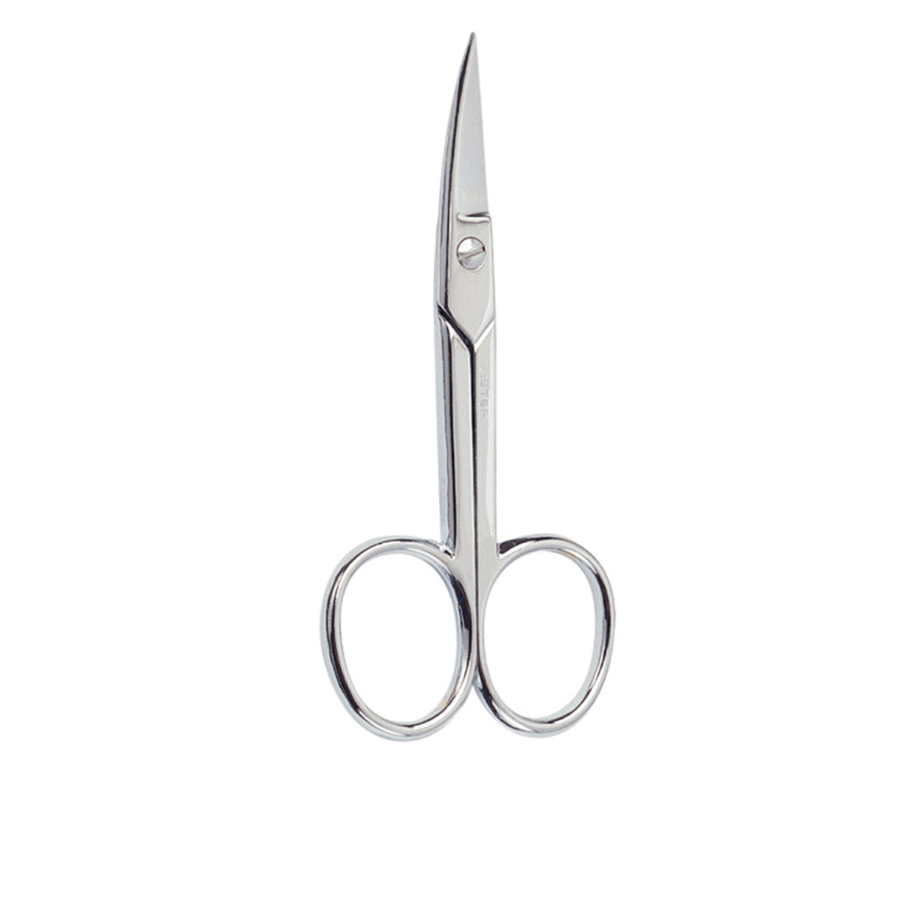 Curved chrome nail manicure scissors 1 pc